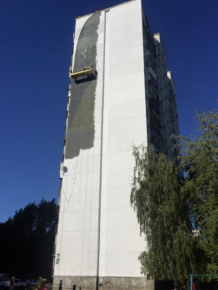 На Булаховського створюють новий незвичний мурал