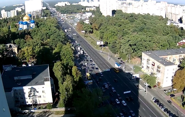 Сьогодні затори на проспекті Перемоги (9:20)
