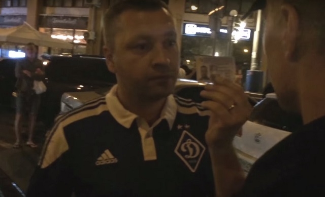 Німецький дипломат “наїхав” на поліцейських (ВІДЕО)