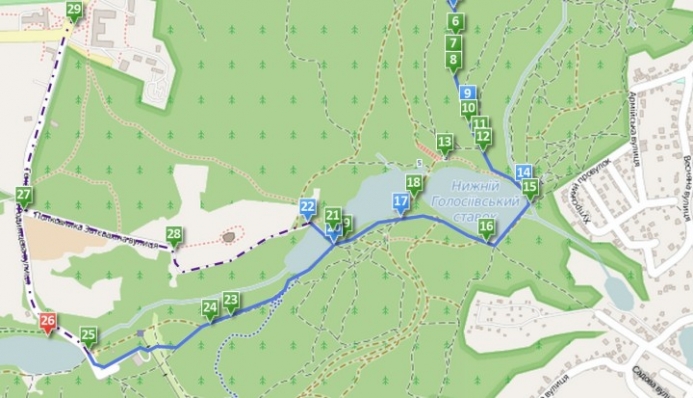 У Голосіївському парку планують зробити велосипедні маршрути